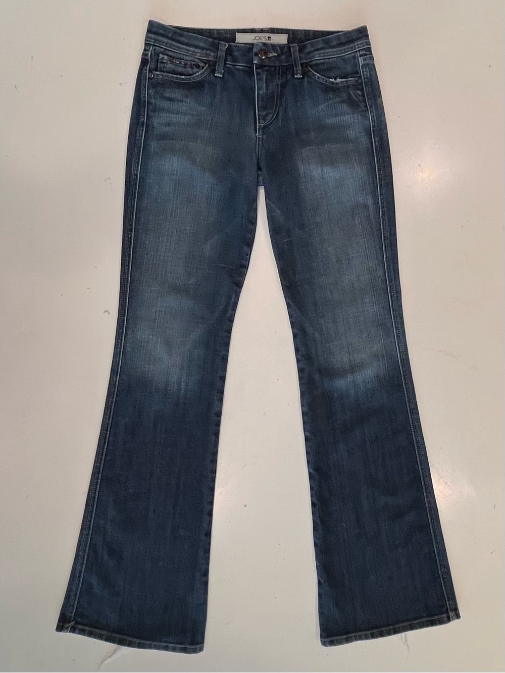 Y2K Joe's Jeans Low-Rise Bootcut Jeans 98% Cotton with Raw Hem